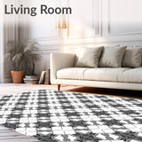 Lattice with Crosshatch Grid Framework (White)