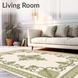 Vintage Distressed Damask Design with Classic European Elegance (Ivory) - ODIKA