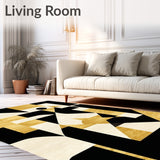 Abstract Throw with Gold Highlights(Gold)