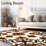 Elegant Baroque Damask Swirl Sophisticated Luxurious Embellishment(Black)