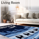 Enchanted December Night Sleigh Journey Decoration(Blue)