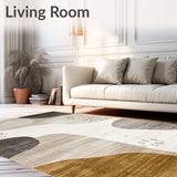 Abstract Art Area Modern Runner Non Slip Floor Accent(Gray)