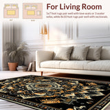 Elegant Abstract Circular Motif(Black)