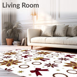 Ornament Medallion with Ribbon Bow Flourishes(Gold)