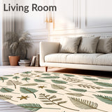 Seasonal Pine Branch Festive Textile(Ivory)