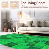 Ultra Soft Area Rug, Non Slip, Stain Resistant, Washable Area Rugs for Living Room, Bedroom, Fluffy Shaggy Nursery Rug(Green)