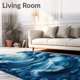 Large for Deck Ocean Wave Design(Blue)