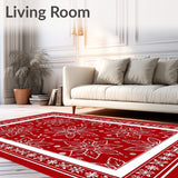 Festive Poinsettia Botanical Medallion Holiday Accent(Red)