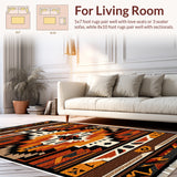 Tribal Chocolate Entryway Plush Accent(Brown)