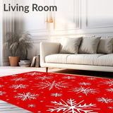 Festive Starlight Snowflake Crystal Winter Celebration(Red)