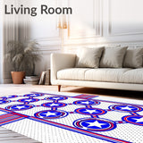 Hero Interlocking Emblem with Iconic and Stripe (Blue)