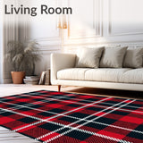 Holiday Lattice Plaid with Interwoven Twill Details(Black)