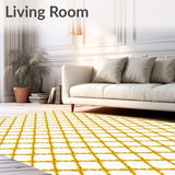 Nordic Lattice Checkered Minimalist Luxury Accent(Gold)