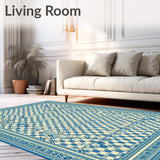 Elegant Azure Diamond Sophisticated Patio Accent(Beige)