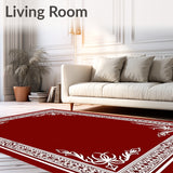 Yuletide Crystal Interlocking Filigree with Gilded Accents(Red)