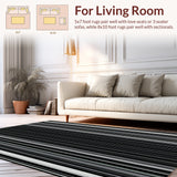 Stylish Geometric Patterned Entryway Accent(Black)