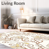 Exquisite Floral Vine Botanical Inspired Delicate Sophisticated(Brown)