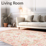 Beige Floral Area(Ivory)