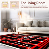 Playful Geometric Dice Motif(Black)