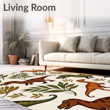 Prehistoric Adventure Jungle Safari Expedition With Ancient Creatures(Beige)