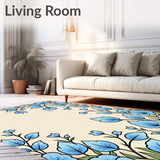 Enchanted Garden Symphony Displaying Harmonious Petal Cascade(Blue)