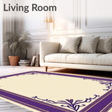 Arabesque Scroll with Flowing Tendril and Decorative Borders(Ivory)