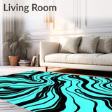 Mystical Nebula Drift Marbled Ripple Vortex(Black)