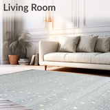 Celestial Grey Comfort Rug Twinkling Starry Dreamland Floor Cover(Gray)