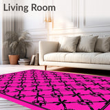 Midnight Elegance Interlocking Lattice Sophisticated (Pink)