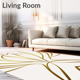Contemporary Abstract Overlapping Stripe Art Inspired (Gold) - ODIKA