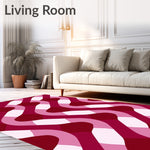 Modern Interlocking with Dynamic Gradient Accents (Pink) - ODIKA