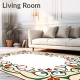 Woodland Tapestry Elegant Floral Swirl Arrangement(Beige)