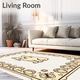 Radiant Amusing Pet Joke Flat Surface Seasonal Bright Display(Beige)