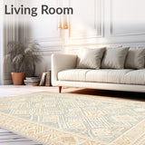 Boho Runner With Gripping Base For Entryway Decor(Beige)
