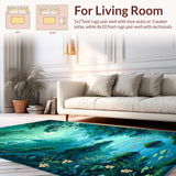 Contemporary Oval Design with Nature Vibes(Green)