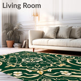 Elegant Botanical Vibrant Medallion (Green) - ODIKA