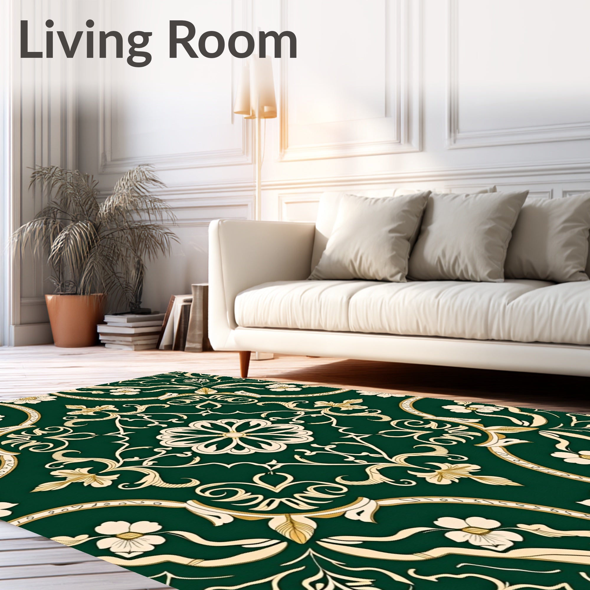 Elegant Botanical Vibrant Medallion (Green) - ODIKA