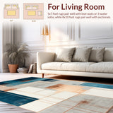 Modern Metallic Accents with Abstract Copper Toned Linework(Blue)