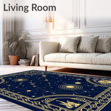 Celestial Constellation Map with Cosmic Navigation (Blue)