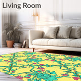 Enchanted Garden Floral Lattice Heirloom Inspired(Yellow)