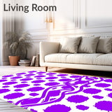 Retro Checkerboard Maze with Abstract Modern Twist (Purple)