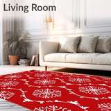 Snowflake Pine Tree with Delicate Festive Motifs(Red)