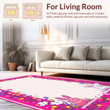 Charming Floral Bunny Aesthetic(Pink)