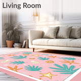 Seaside Shell Reef with Festive Pine Motifs and Starfish Accents(Pink)