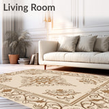 Damask Heritage Bloom Flooring (Beige)