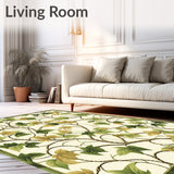 Ivy League Beige & Green Artistic Design(Beige)