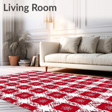 Heritage Checker Tartan with Rustic Holiday Charm(Red)
