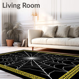 Bewitching Arachnid Lace Semicircle Welcome Adornment(Black)