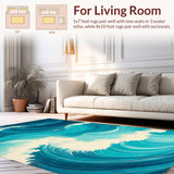 Stylish Ripple Motif(Blue)