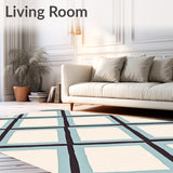 Nordic Cluster Art Featuring Chevron Motifs(Beige)
